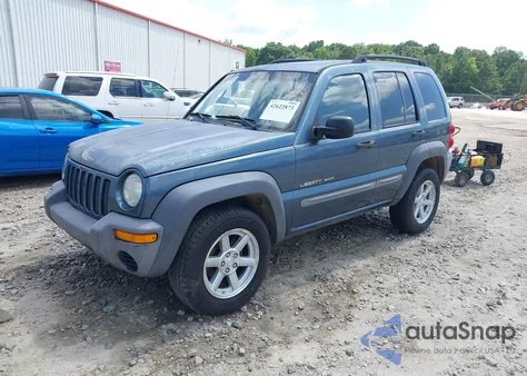 2002 Jeep Liberty Sport из США, поврежденный, VIN 1J4GK48K12W169783